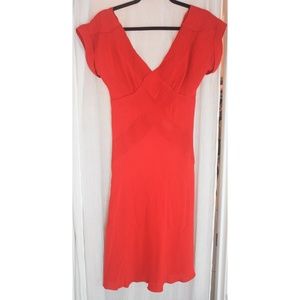 Diane Von Frustenburg Red Silk Dress - Size 4